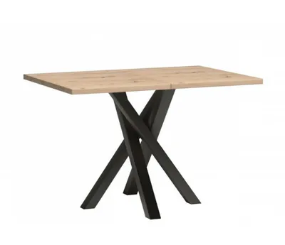 Produktbild von MIRJAN24 Tisch Cali 13, Stilvoll Esszimmertisch, Esstisch, Loft Wohnzimmer Kollektion (Schwarz / Artisan Eiche)