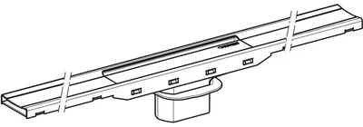 Produktbild von Geberit CleanLine80 Duschrinne, Länge 30-130cm (ablängbar), 154.441.QC.1