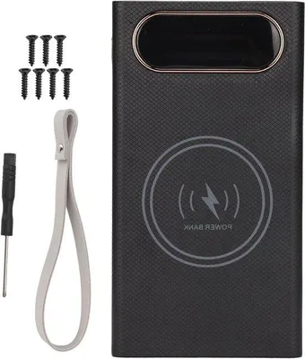 Obrázek produktu pro Rychlonabíječka 15 W, bezdrátová powerbanka, černá, LCD