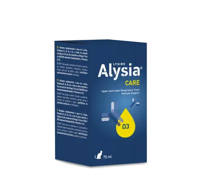 Imagen del producto de ALYSIA® Care: Solución con L-lisina y omega-3 para gatos, 75 ml