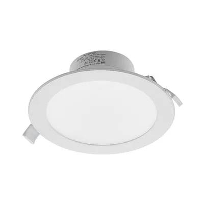 Produktbild von Prios LED-Einbaustrahler Rida, weiß. Ø 19 cm, CCT, IP44