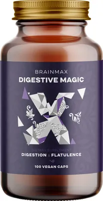 Obrázek produktu pro BrainMax Digestive Magic, Podpora trávení, 100 rostlinných kapslí