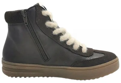 Imagen del producto de Zapatos de cordones marrones para mujer de la marca Rieker, ideales para uso diario