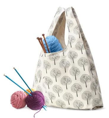 Produktbild von Häkelgarn Tasche, Tragetasche für Stricken Wolle und Häkel Zubehör, Handarbeitstasche für Häkelnadeln, Unfertige Projekt und Stricken Garn