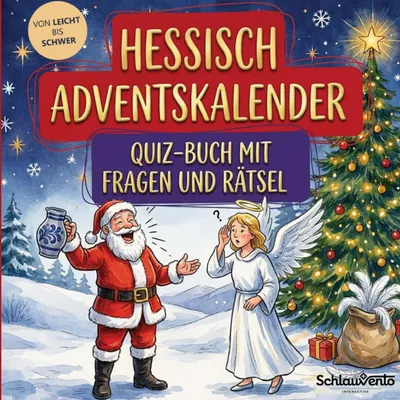 Produktbild von Hessisch-Adventskalender: Quiz-Buch mit Fragen und Rätsel