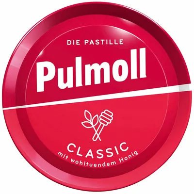 Image de Pulmoll pastilles contre la toux Classic l'original dans une boîte rouge 75g