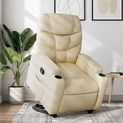 Produktbild von Relaxsessel mit Aufstehhilfe Relaxsessel & -Liegen Relaxsessel Aufstehsessel Relaxsessel Mit Aufstehhilfe Creme Stoff - 3204605