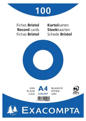 Immagine prodotto di Schede bianche DIN A4 100 pz. bianco