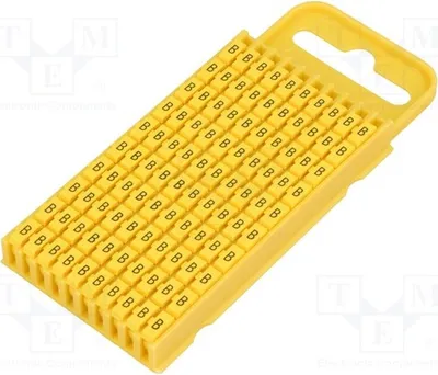 Obrázek produktu pro 100 kusů štítků pro označování kabelů a vodičů, průměr 4,3 ÷ 5,3 mm, 561-03024, označovací štítky