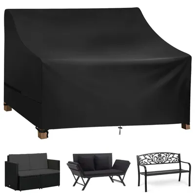 Obrázok produktu pre Poťah na záhradnú lavičku, 3 miesta, 190x70x65/94 cm, materiál 600D Oxford, vodeodolný, odolný voči UV žiareniu