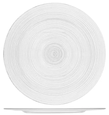 Servierplatte aus Glas, rund, 32 cm, mikrowellengeeignet