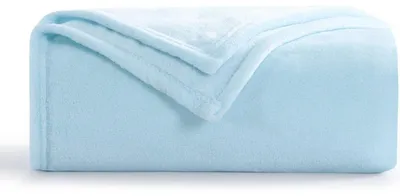 Produktbild von Kuscheldecke Flauschig Hellblau 130x150 cm Flanell Weich & Warm