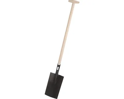 Zdjęcie produktu dla Specjalny szpadel ogrodniczy FREUND VICTORIA 49815 - lakierowany na czarno - 27 x 17,5 cm - bez bieżnika - z drewnianym trzonkiem 85 cm; 1180512