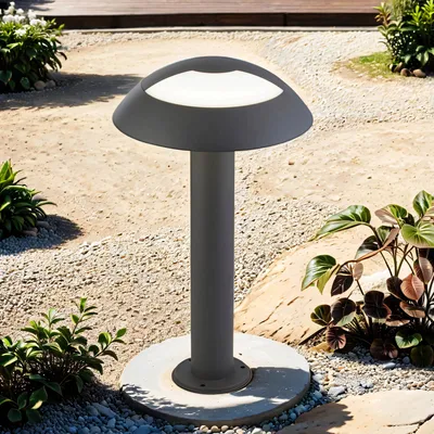 Produktbild von Stehleuchte außen Aluminium LED IP44 45 cm hoch Anthrazit rund neutralweiß 4000 K 505 lm Modern