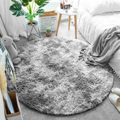 Obrázek produktu pro Kulatý koberec Shaggy Ombre Strado 160x160 OmbreSilver (světle šedý)