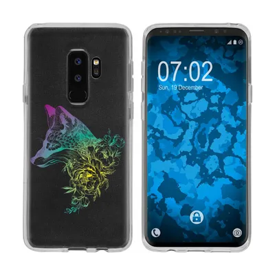 Produktbild von PhoneNatic Case kompatibel mit Samsung Galaxy S9 Plus Silikon-Hülle Floral Fuchs M1-4