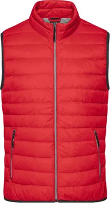 Produktbild von Leichte Daunenweste im klassischen Design red/silver, Gr. XXL