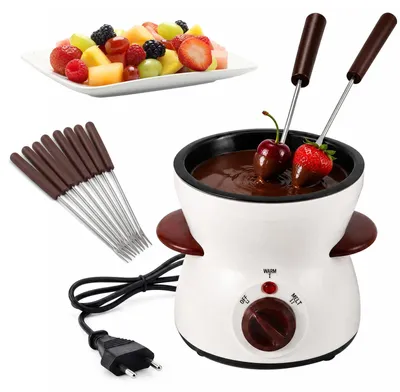 Immagine prodotto di Fontana di cioccolato elettrica, capacità 300 ml, per 8 porzioni, con 2 livelli di temperatura