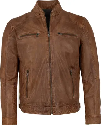 Produktbild von MADDOX - Herren Lederjacke Lammnappa d´cognac : 58