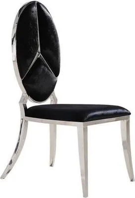 Image de Chaise noire, chaises, fauteuil rembourré, fauteuil, métal, mobilier design, salon