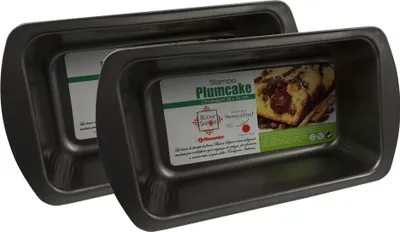Produktbild von Brot- und Kuchenbackform 2er Set, Kastenform, Abmessungen 28 x 15 cm, Antihaft