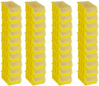 Produktbild von SuperSparSet 40x Sichtlagerbox 2 mit Deckel | HxBxT 7,5x11,6x16,1cm | Polypropylen | Gelb