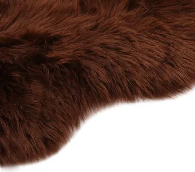 Obrázok produktu pre vidaXL Koberec 60x90 cm Umelá ovčia koža Brown