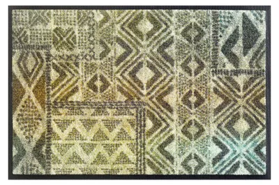 Produktbild von Floornovo Schmutzfangmatte Trend Design - 60 cm x 40 cm - Wüstenornament - waschbare Fußmatte Innen und übderdachte Außenbereiche