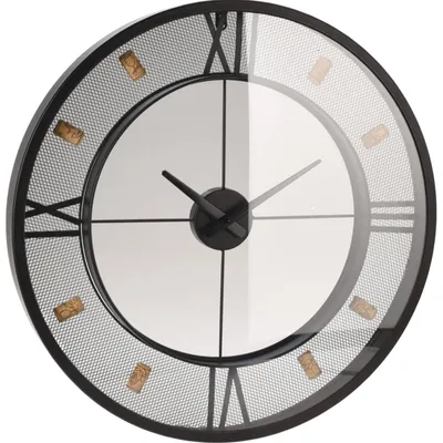 Produktbild von Wanduhr Metall Römische Ziffern