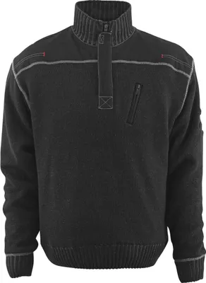 Produktbild von Mascot Strickpullover NAXOS FRONTLINE mit kurzem Reißverschluss 50354 Gr. M schwarz