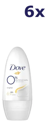 Produktbild von 6x Dove Deo roller Original 0% 50ml