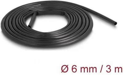 Image de DELOCK Tuyau d'isolation en PVC 3 m x 6 mm noir