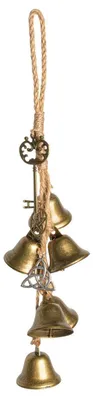 Zdjęcie produktu dla Dzwonki wietrzne do ogrodu, metal, ręcznie robione, 35 cm, 1 sztuka