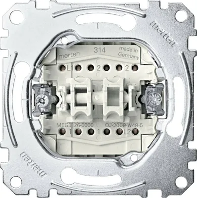 Produktbild von Merten MEG3126-0000, Wippschalter, 1P, Metallisch, IP20, 250 V, 10 A