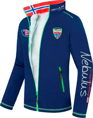 Zdjęcie produktu dla Nebulus zimowa kurtka softshell z pluszowym futrem BURNER męska, ciepła kurtka ze sztucznego futra, praktyczna i uniwersalna kurtka przejściowa i zimowa, P4757 - mężczyźni, granatowy, L