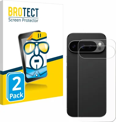 Produktbild von 2x Für Google Pixel 9 Pro (Rückseite) Schutzfolie BROTECT Displayschutz Display Schutz Folie Klar Transparent
