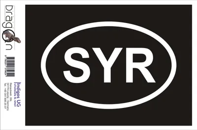 Produktbild von Aufkleber / Autoaufkleber - JDM / Die cut / Auto / OEM - Syrien SYR - 60x110 mm silber - Heckscheibe / Heckscheibenaufkleber