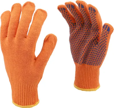 Zdjęcie produktu dla Rękawice robocze, ogrodnicze, bawełniane, z ćwiekami PVC, rozmiar 8