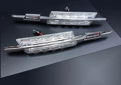 Obrázek produktu pro 2x LED boční blinkry ve stříbrné barvě SET pro BMW řady 5 E39 z let 1995-2004