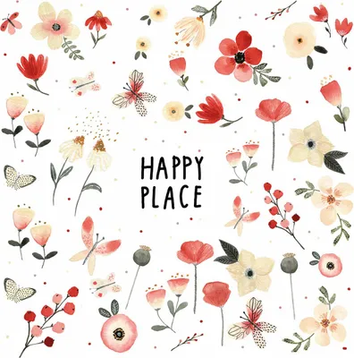 Produktbild von Servietten 33x33 cm - Happy Place