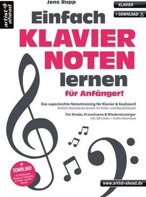 Obrázok produktu pre Einfach Klaviernoten lernen für Anfänger!