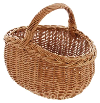 Imagen del producto de Cesta de compra, cesta de picnic, cesta de transporte, cesta con asa, bolsa de compras
