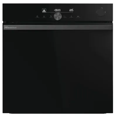 Produktbild von 77 liter, 59,5 cm pyrolyse-multifunktionsbackofen, schwarz Hisense BSA66334PBDG