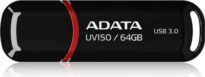 Obrázok produktu pre Flashdisk Adata UV150 64GB black (USB 3.0)
