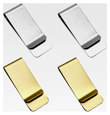 Produktbild von Geldklammern Set, 4 Stück Edelstahl Geldscheinklammer in Silber und Gold