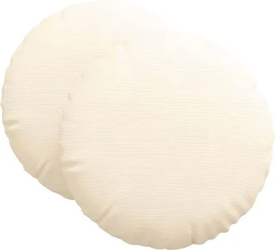 Produktbild von vidaXL Sitzkissen 2 stk. Cordstoff Creme Ø 80 cm
