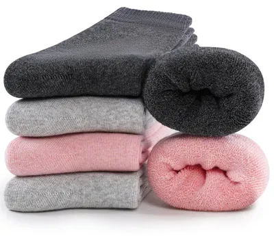 Image de Chaussettes d'hiver épaisses - 6 paires, tailles 35-38 et 39-42