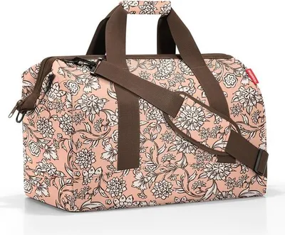 Produktbild von reisenthel Reisetasche allrounder dahlia rose, Größe L, MT3091, 48x37x29 cm, gepolsterte Seitenwände & Boden, abnehmbarer Tragegurt mit gepolsterter Schulterauflage, 2 reißfeste Tragehenkel, 6 Innenfächer