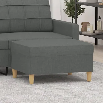 Produktbild von Dunkelgrauer Fußhocker aus Stoff 70x55x41 cm