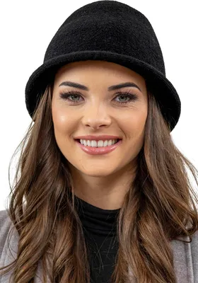 Produktbild von Vivisence damen hut eleganter wintermütze warm und gemütlich kopfbedeckung an winter und herbst warm dick strickmütze, klassisch mütze für frauen, hergestellt in der eu, schwarz, einheitsgröße